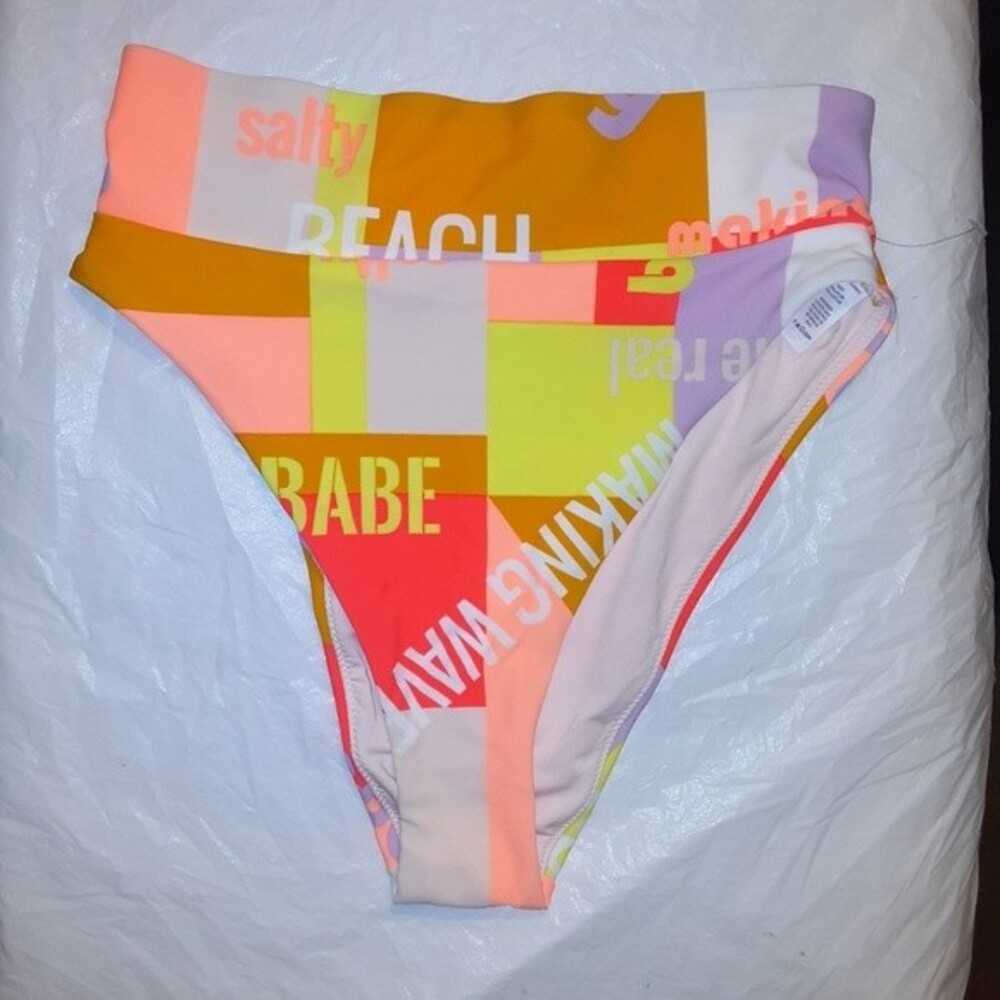 Aerie Medium High-Waisted graphics Bikini